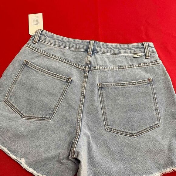 NWT Billabong How Bout That Destroyed Denim Shorts Size 31 New - Picture 12 of 12